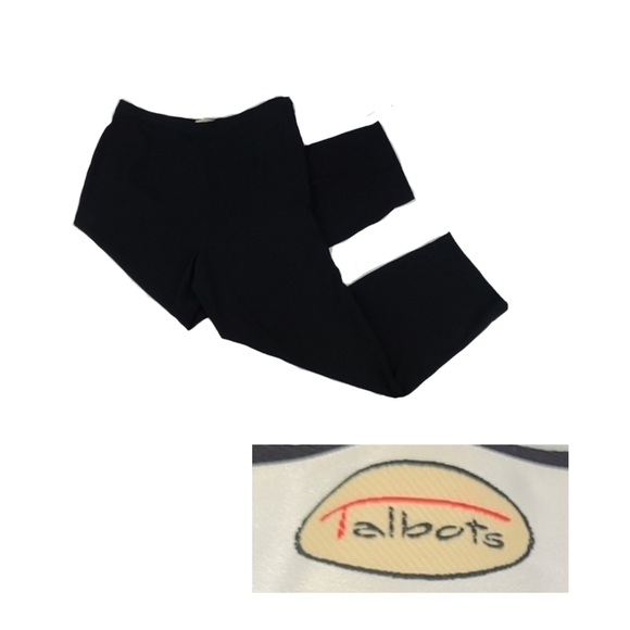Talbots Pants - Talbots Travel Pant Slacks in Black, 14 Short